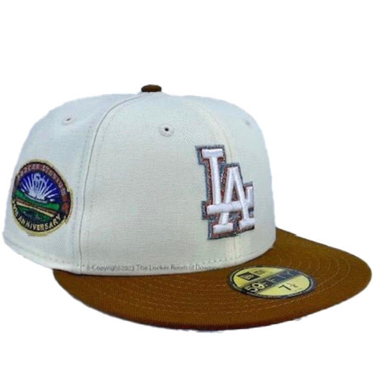 New Era Los Angeles Dodgers Ivory/Brown 50th Anniversary 59FIFTY Fitted Hat