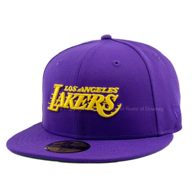 New Era Los Angeles Lakers Purple/Yellow 17x Champions Patch 59FIFTY Fitted Hat