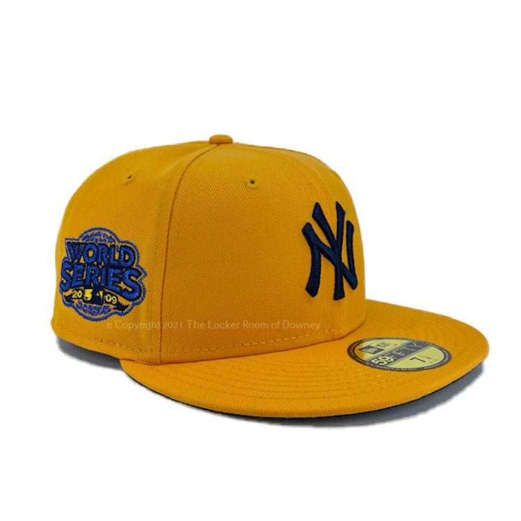 New Era New York Yankees Gold 2009 World Series Navy Undervisor 59FIFTY Fitted Hat