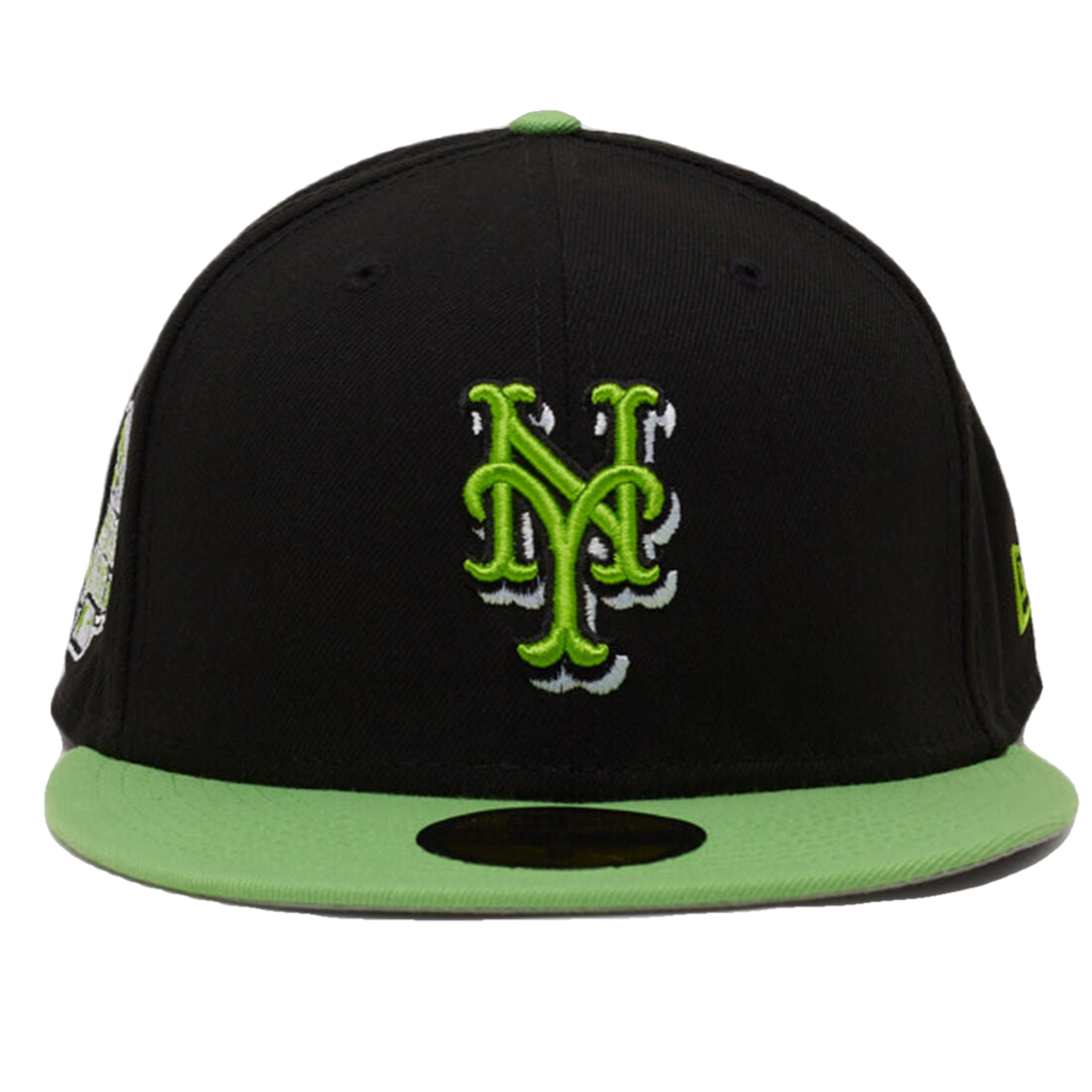 New Era Snipes x Black Men Heal New York Mets Black/Lime Green 59FIFTY Fitted Hat