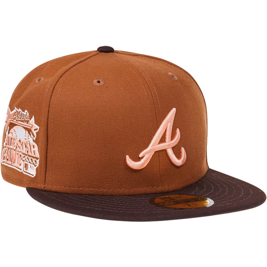 New Era Atlanta Braves All-Star Game 2000 Peach Bourbon Pink Edition 59FIFTY Fitted Hat