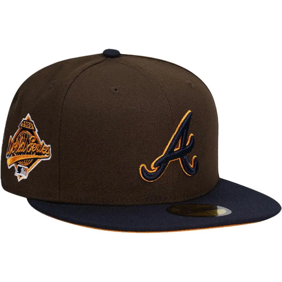 New Era Atlanta Braves 1995 World Series Walnut Two Tone 59FIFTY Fitted Hat