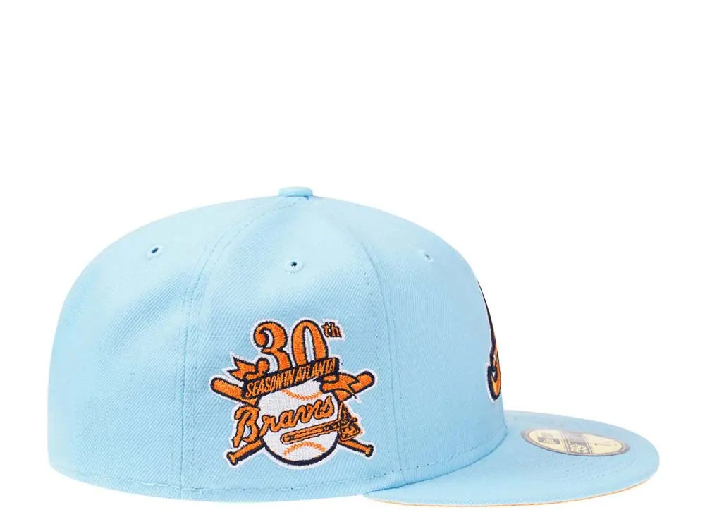 New Era Atlanta Braves 30th Anniversary Fresh Mango Edition 59FIFTY Fitted Hat