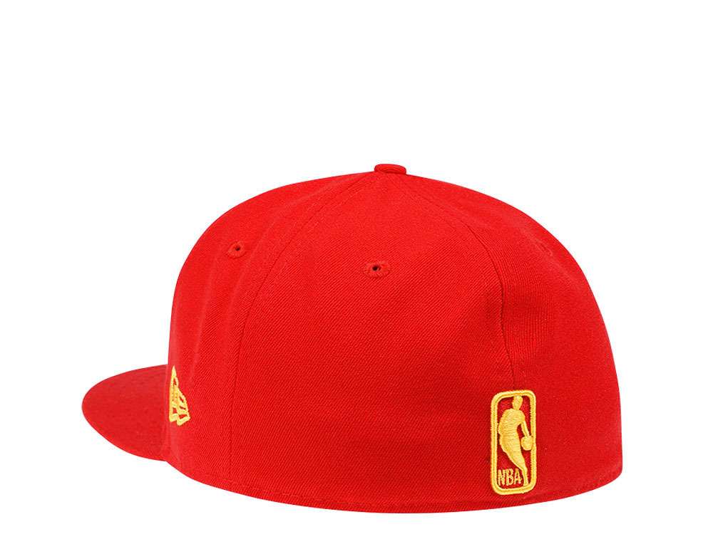 New Era Atlanta Hawks Red & Gold Edition 59FIFTY Fitted Hat