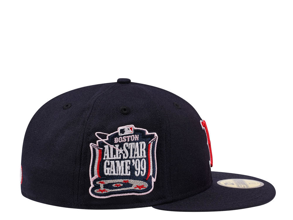 New Era Boston Red Sox All Star Game 1999 Navy and Pink Edition 59Fifty Fitted Hat