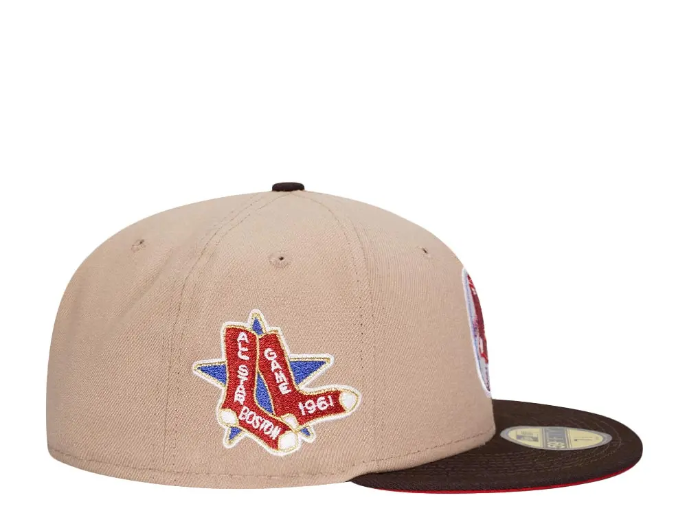 New Era Boston Red Sox 1961 All-Star Game Camel Metallic 59FIFTY Fitted Hat