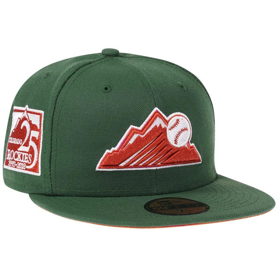 New Era Colorado Rockies Rust Green 25th Anniversary 59FIFTY Fitted Cap