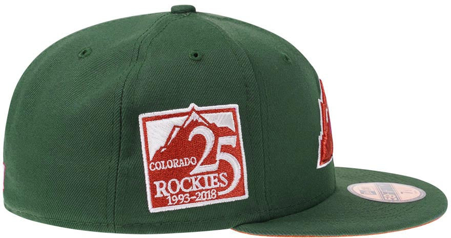 New Era Colorado Rockies Rust Green 25th Anniversary 59FIFTY Fitted Cap