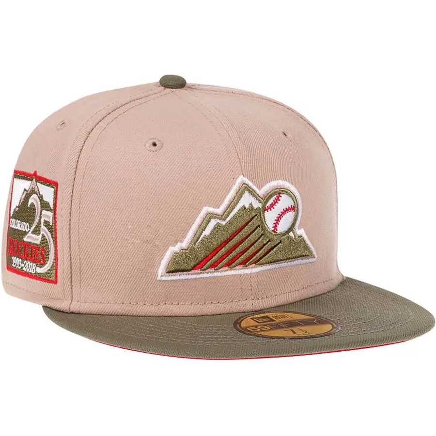 New Era Colorado Rockies 25th Anniversary Spanish Olive 59FIFTY Fitted Hat