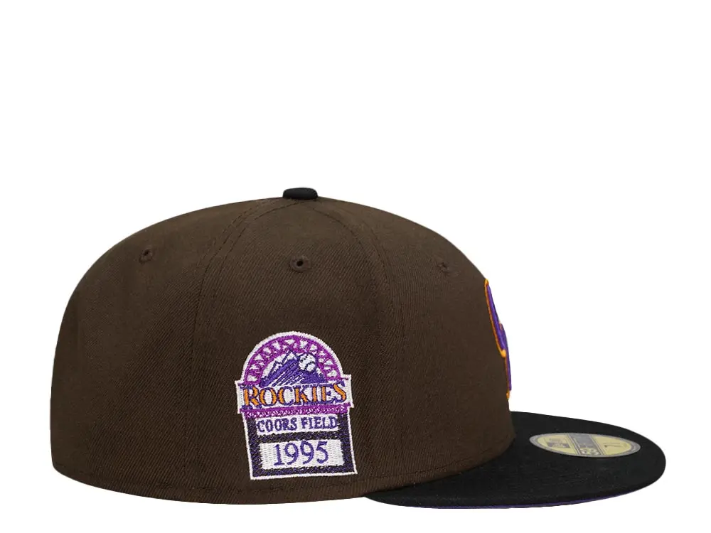 New Era Colorado Rockies 1995 Coors Field Chocolate Two Tone 59FIFTY Fitted Hat