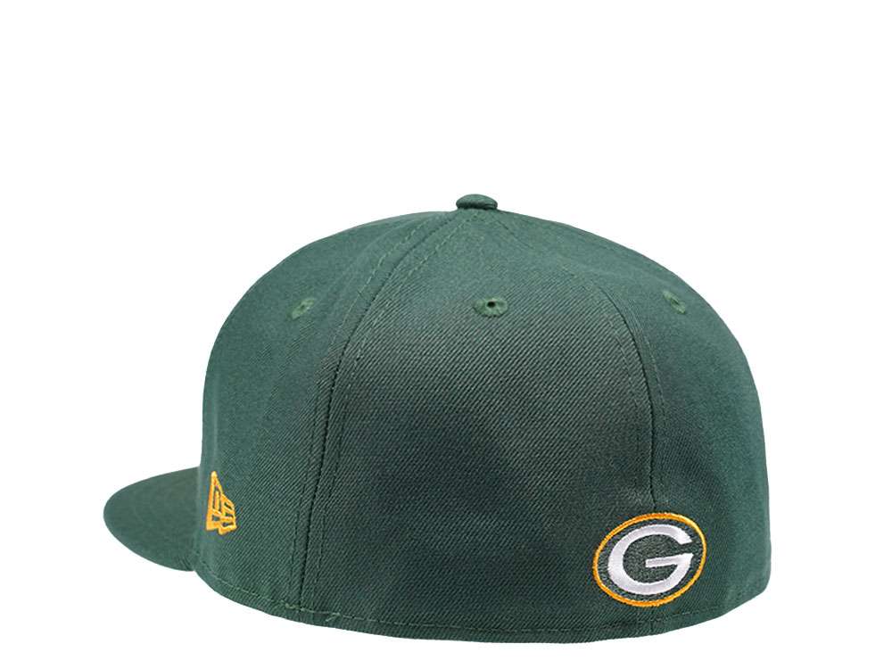 New Era Green Bay Packers Throwback Script 59FIFTY Fitted Hat
