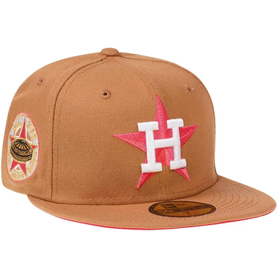 New Era Houston Astros 1968 All-Star Game Wheat Lava 59FIFTY Fitted Cap
