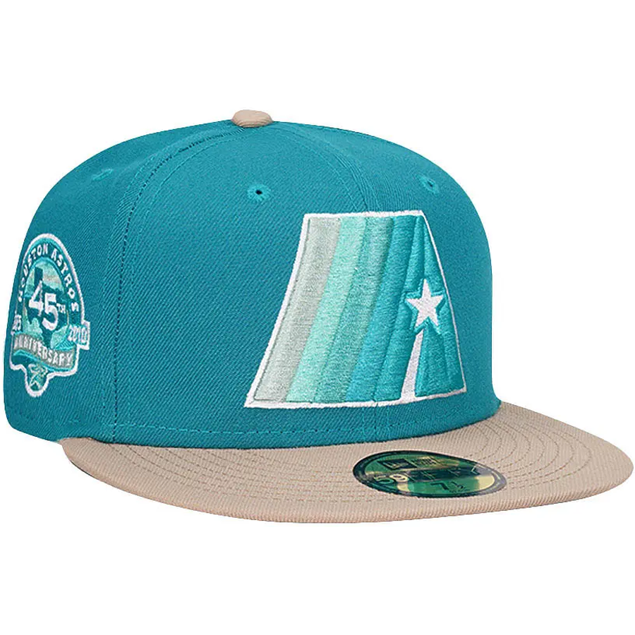 New Era Houston Astros 45th Anniversary Aqua/Mint 59FIFTY Fitted Hat