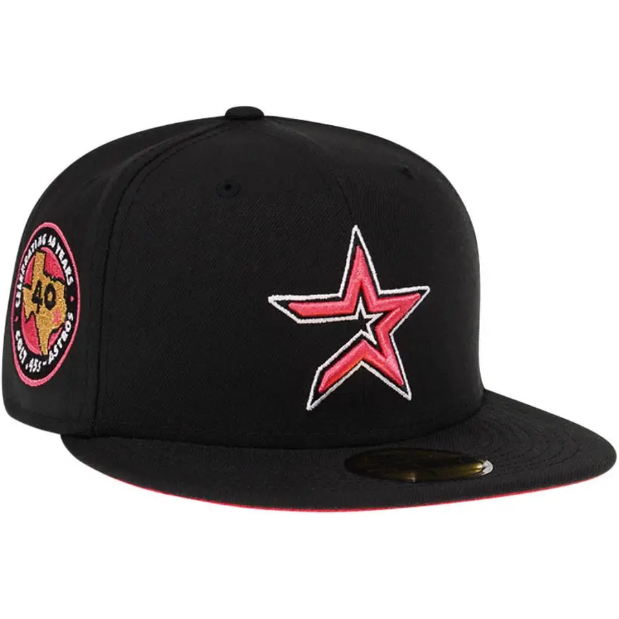 New Era Houston Astros 40th Anniversary Black Lava 59FIFTY Fitted Cap