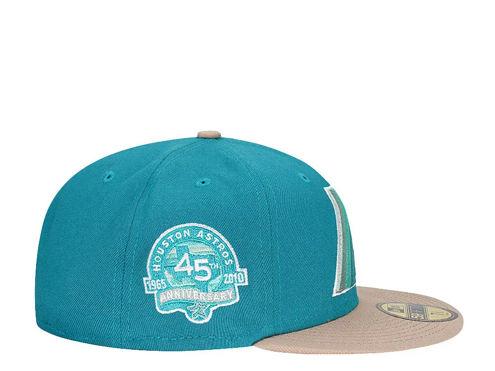 New Era Houston Astros 45th Anniversary Aqua/Mint 59FIFTY Fitted Hat