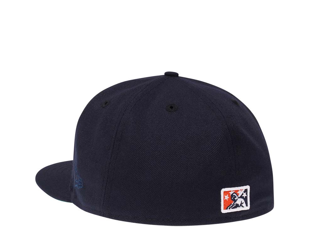 New Era Lakeland Tigers Navy Throwback Edition 59FIFTY Fitted Cap