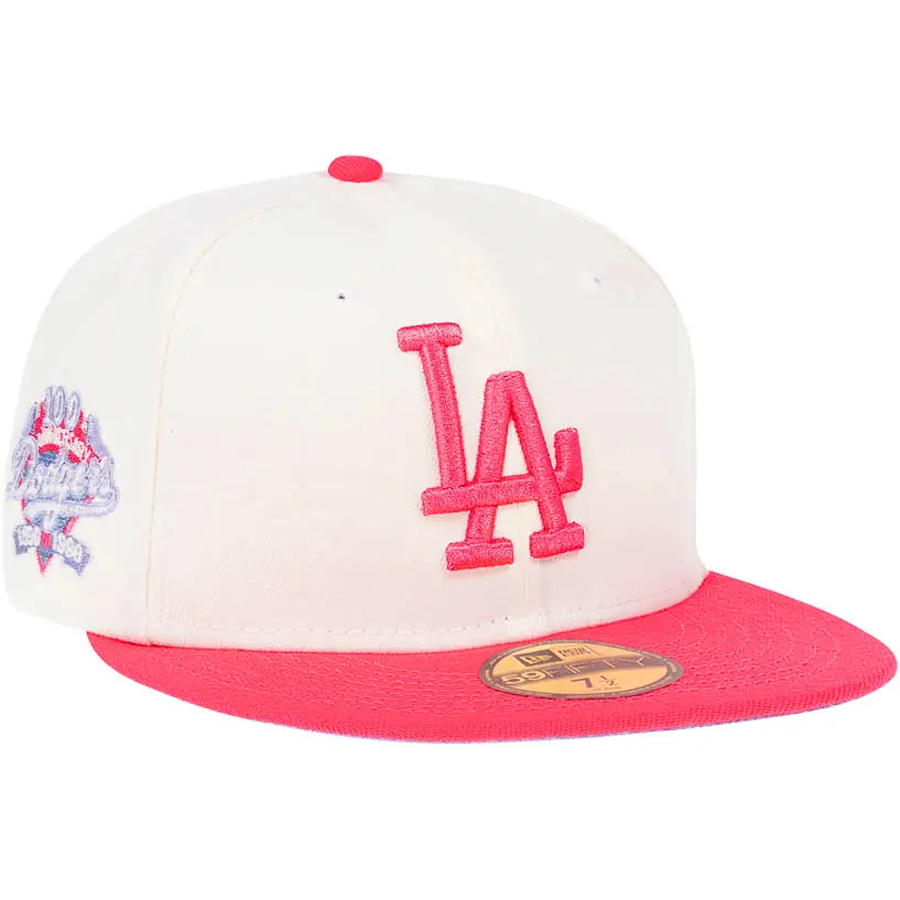 New Era Los Angeles Dodgers 100th Anniversary Lava Cream 59FIFTY Fitted Hat