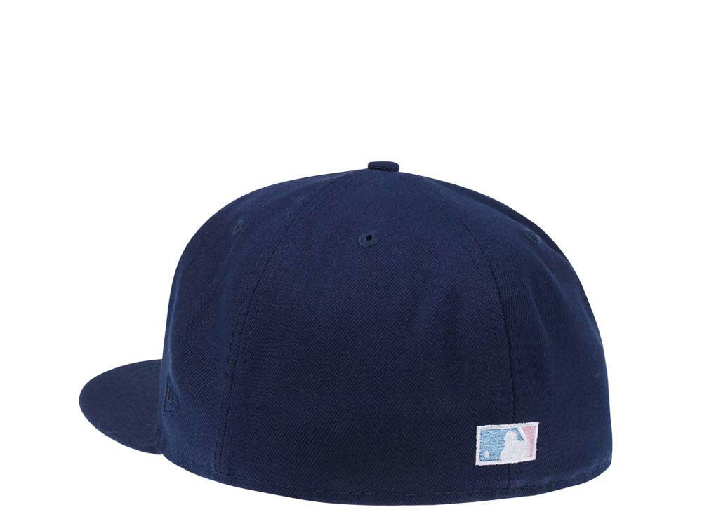 New Era Los Angeles Dodgers 100th Anniversary Blue Dust Rose 59FIFTY Fitted Cap