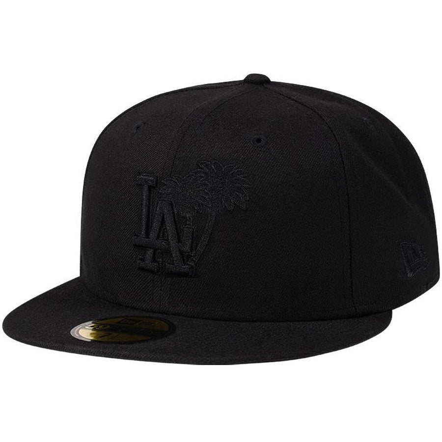 New Era Los Angeles Dodgers Palm Tree All Black LA Nights 59FIFTY Fitted Cap