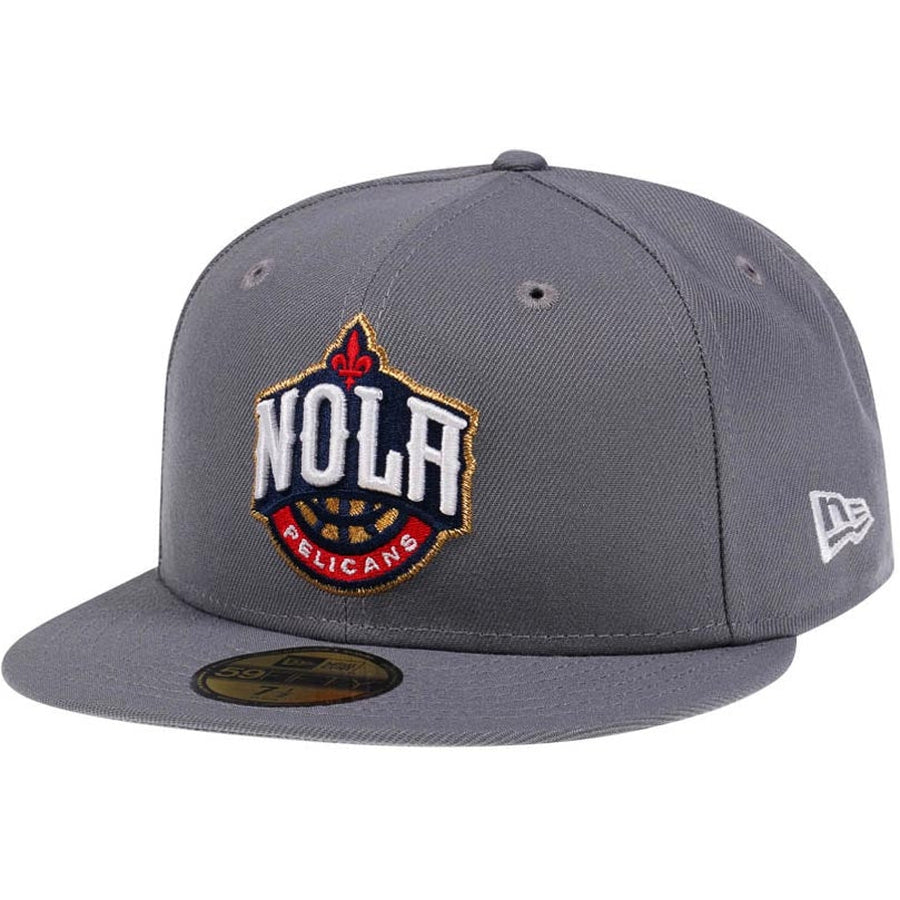 New Era New Orleans Pelicans Concrete Gold 59FIFTY Fitted Cap