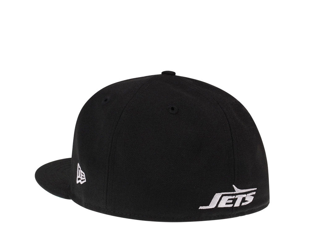 New Era New York Jets Throwback Black Edition 59FIFTY Fitted Hat