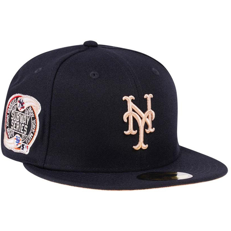 New Era New York Mets 2000 Subway Series Navy Peach 59FIFTY Fitted Cap