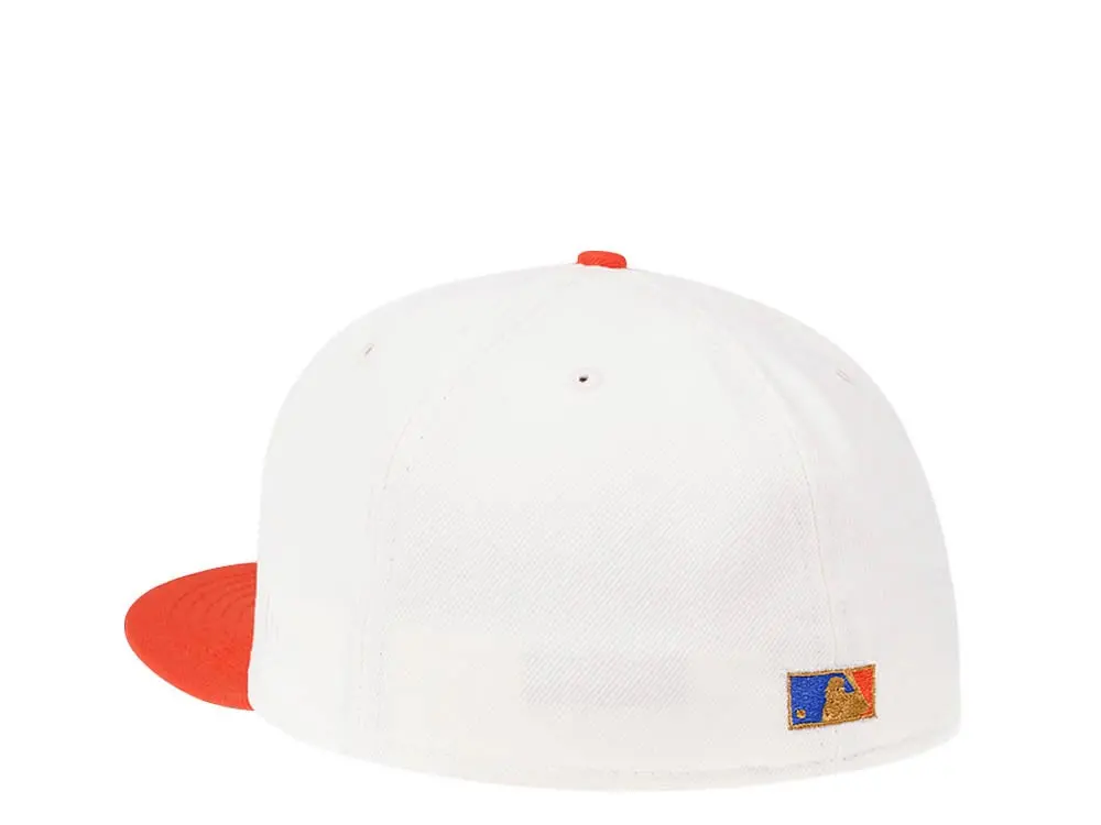 New Era New York Mets 40th Anniversary Cream Throwback 59FIFTY Fitted Hat