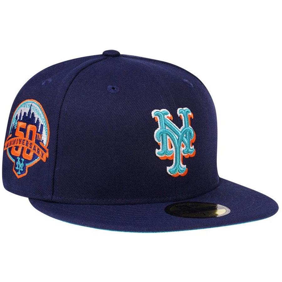 New Era New York Mets 50th Anniversary Color Flip 59FIFTY Fitted Cap