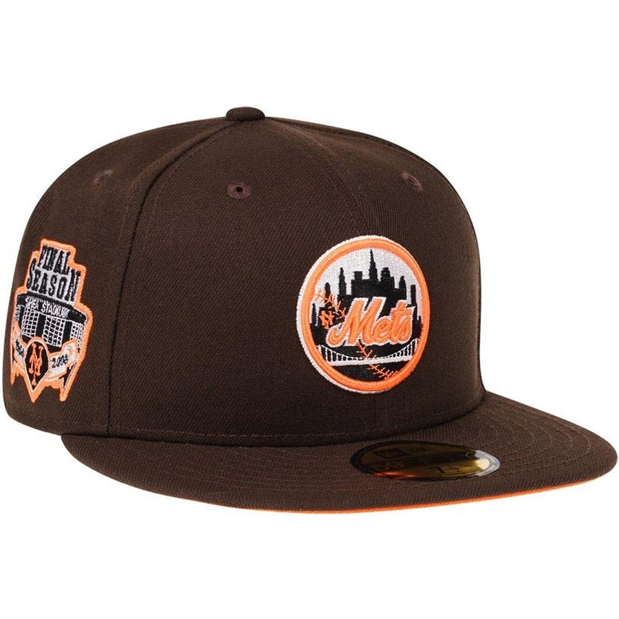 New Era New York Mets Coffee Flame Shea Stadium 59FIFTY Fitted Cap