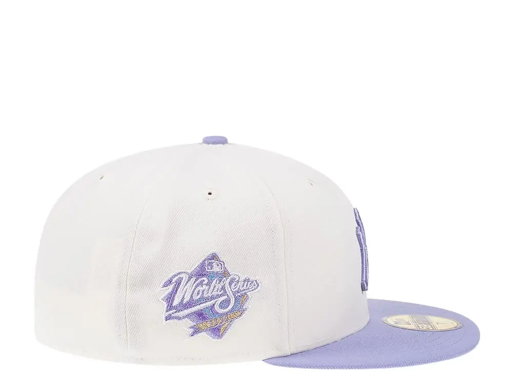 New Era New York Yankees 1999 World Series Chrome/Lavender Two Tone 59FIFTY Fitted Hat