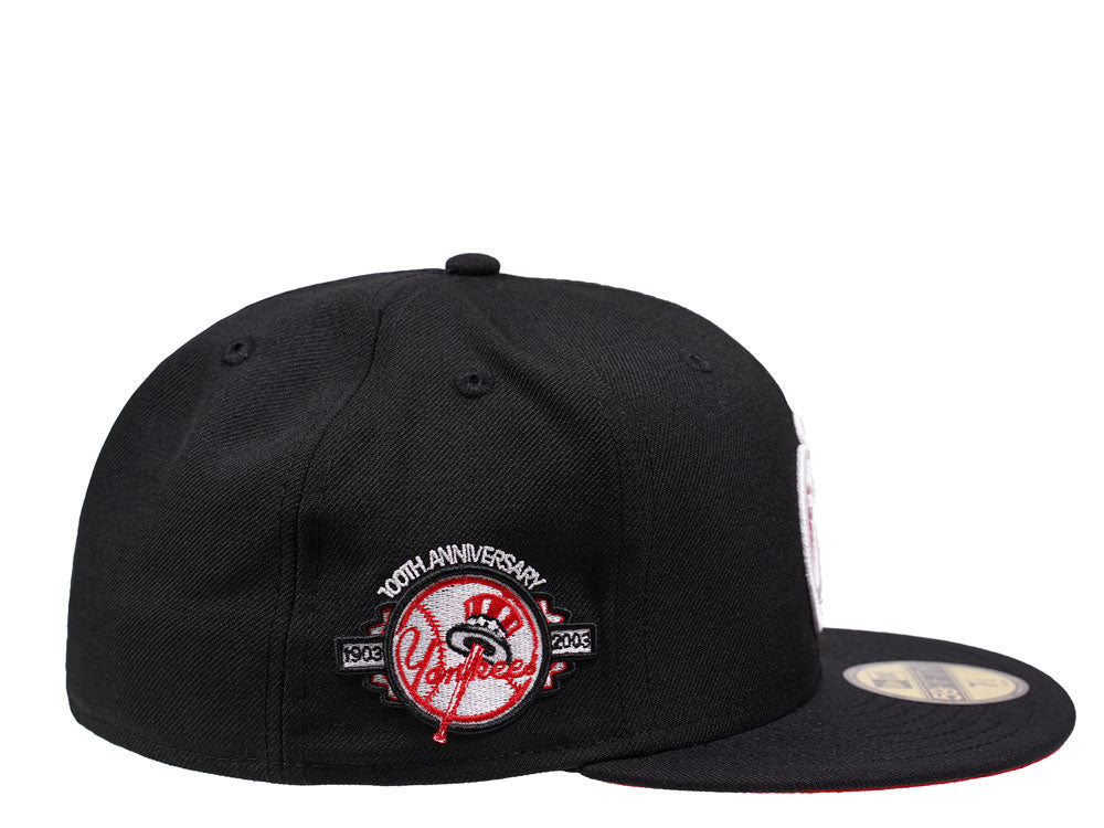 New Era New York Yankees Big Apple 100th Anniversary Black & Red Edition 59FIFTY Fitted Hat