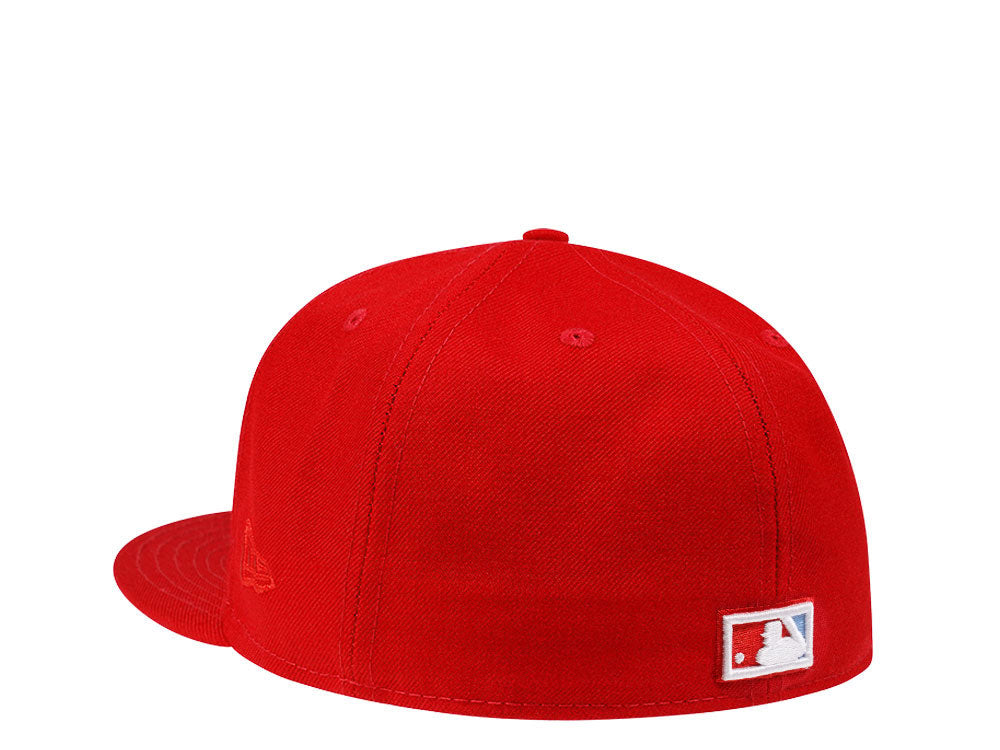 New Era New York Yankees Subway Series Scarlet Glacier Blue Edition 59Fifty Fitted Hat
