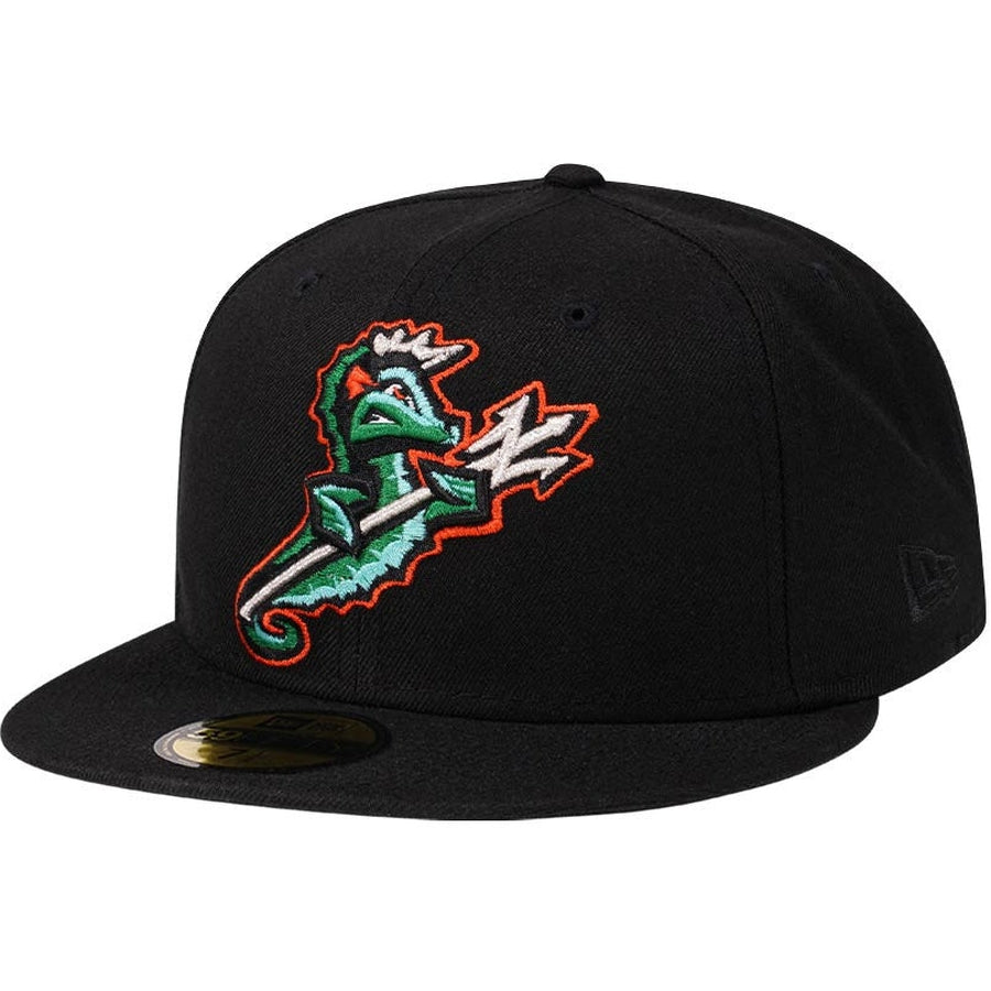 New Era Norfolk Tides Black/Green 59FIFTY Fitted Cap