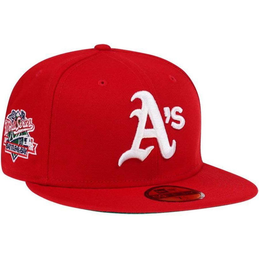 New Era Oakland Athletics World Series 1989 Red Throwback Edition 59Fifty Fitted Hat