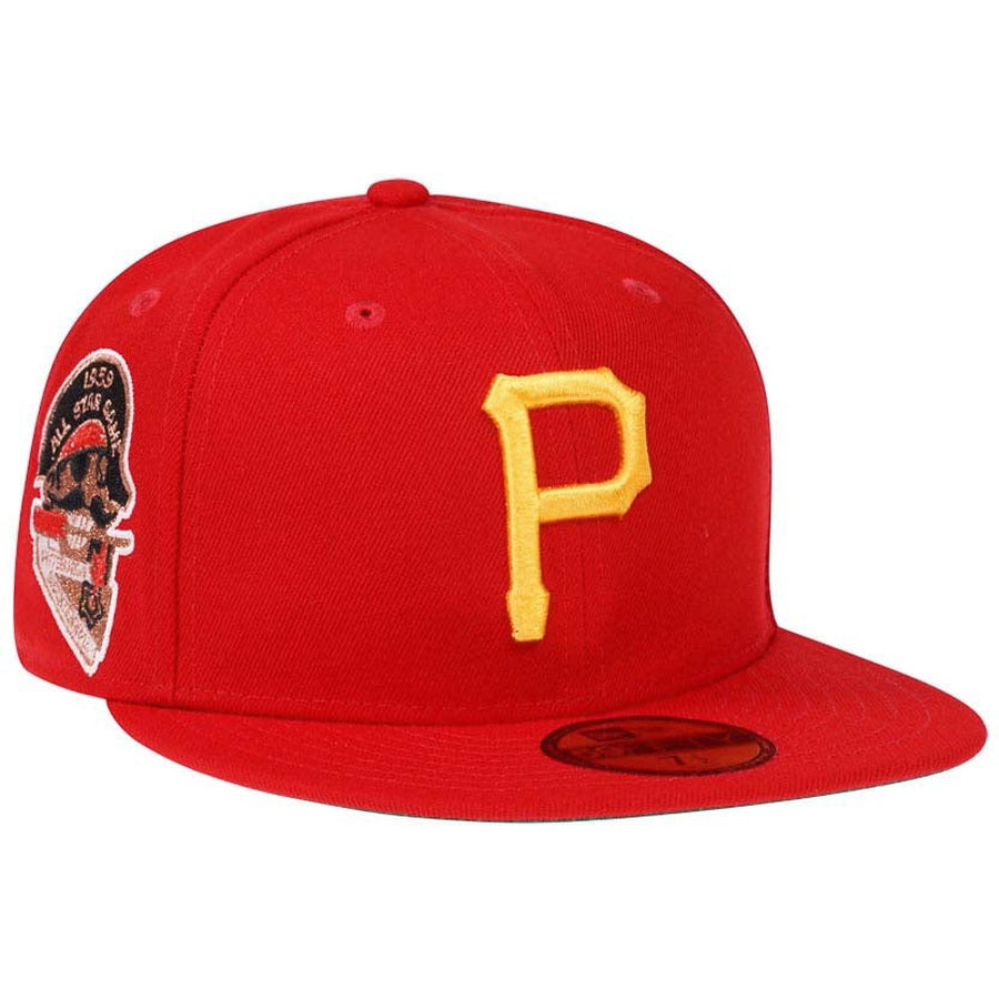New Era Pittsburgh Pirates Red 1959 All-Star Game Throwback 59FIFTY Fitted Cap