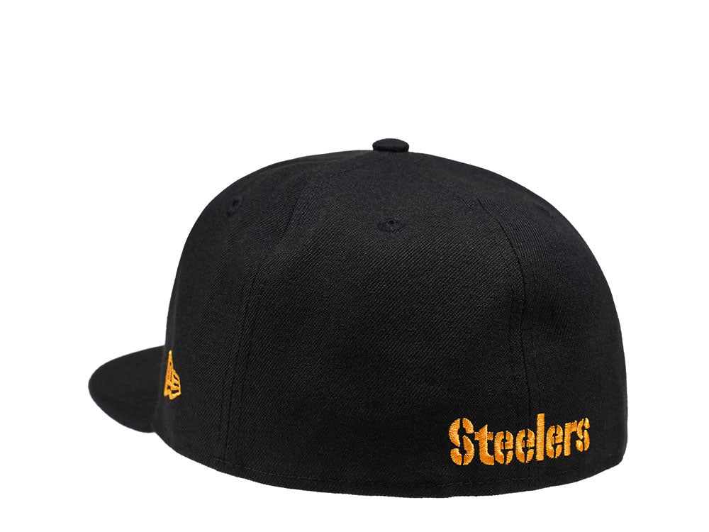 New Era Pittsburgh Steelers Throwback Primary Logo 59Fifty Fitted Hat