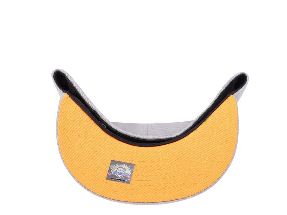 New Era Salt Lake Bees Gray/Yellow Pop 59FIFTY Fitted Cap