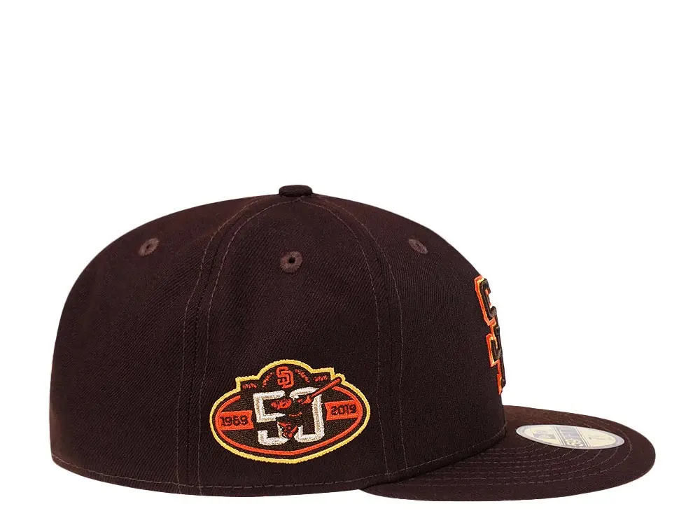 New Era San Diego Padres 50th Anniversary Dark Chocolate 59FIFTY Fitted Hat