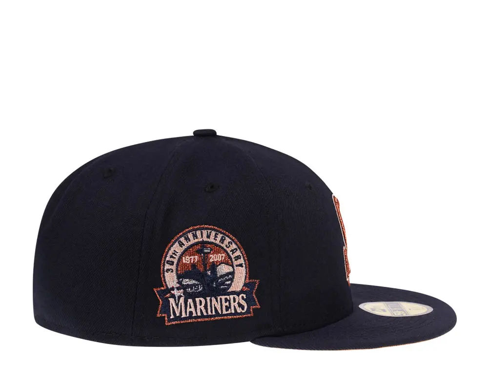 New Era Seattle Mariners 30th Anniversary Copper Peach Prime 59FIFTY Fitted Hat
