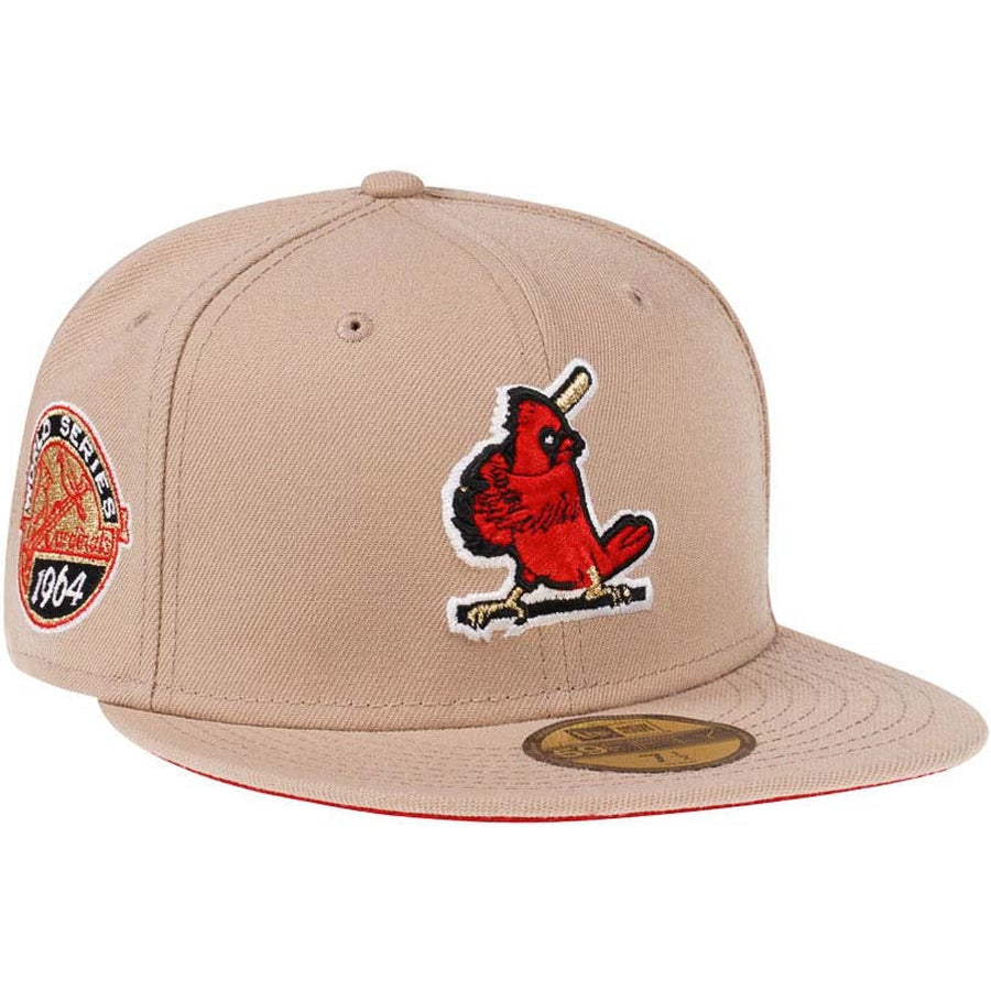 New Era St. Louis Cardinals World Series 1964 Sand Red 59FIFTY Fitted Cap