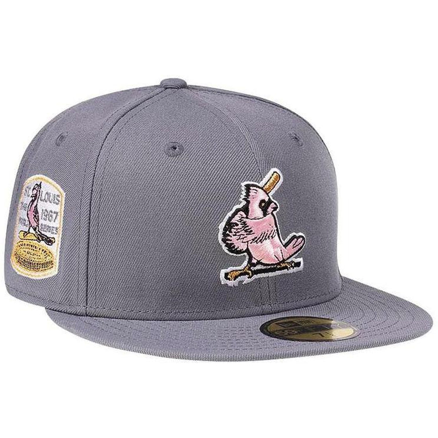 New Era St. Louis Cardinals World Series 1967 Gray and Pink Edition 59Fifty Fitted Cap