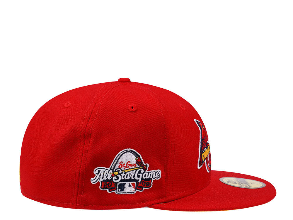 New Era St. Louis Cardinals All Star Game 2009 Red & Gold Edition 59FIFTY Fitted Hat