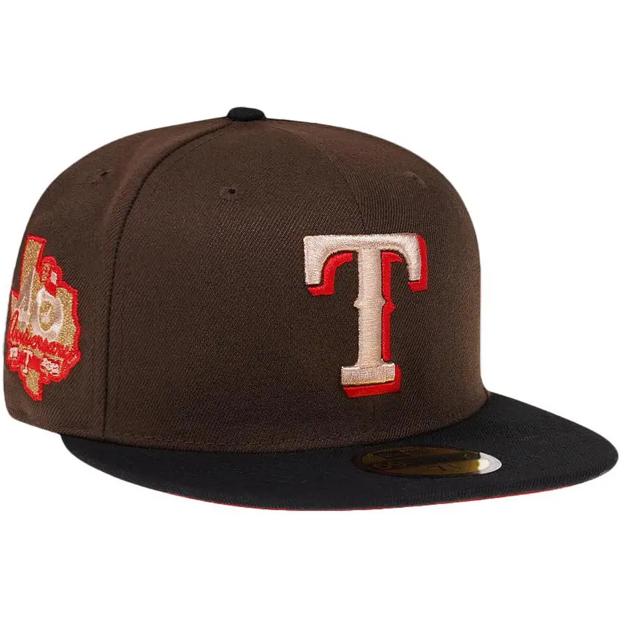 New Era Texas Rangers 40th Anniversary Chocolate Two Tone 59FIFTY Fitted Hat