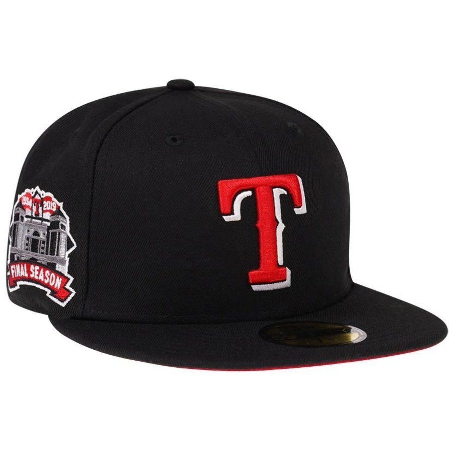 New Era Texas Rangers Final Season Black Red Edition 59Fifty Fitted Cap