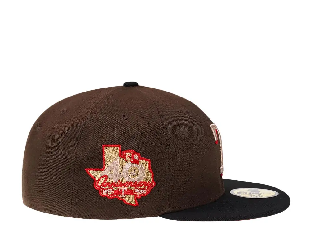 New Era Texas Rangers 40th Anniversary Chocolate Two Tone 59FIFTY Fitted Hat