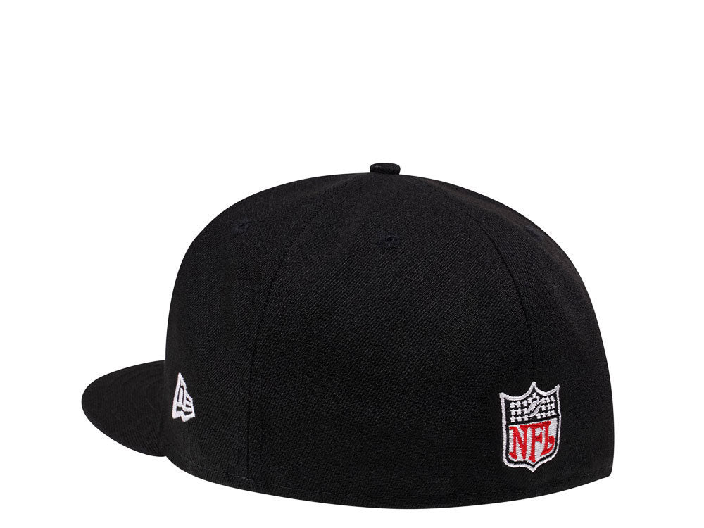 New Era New York Jets Black/Red Throwback 59FIFTY Fitted Cap