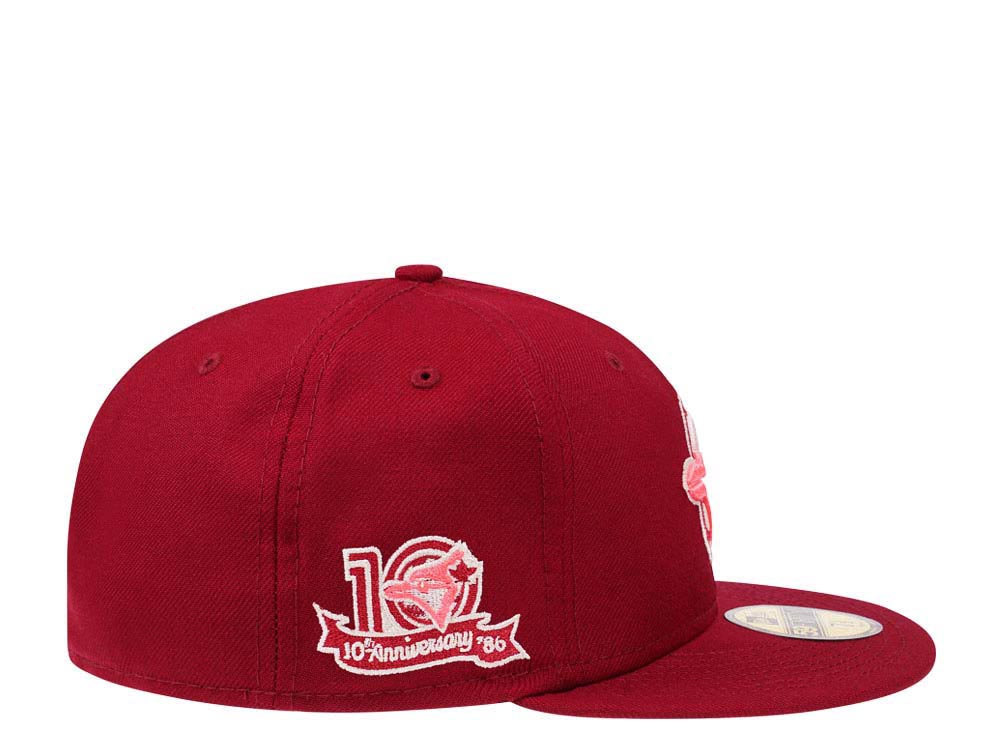 New Era Toronto Blue Jays 10th Anniversary Smooth Red/Pink 59FIFTY Fitted Cap