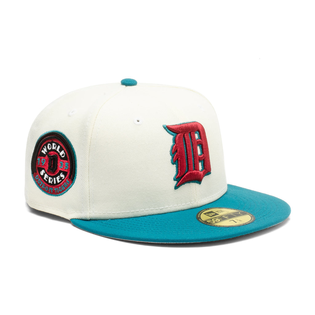 New Era Detroit Tigers 1935 World Series Two Tone White/Teal 59FIFTY Fitted Hat