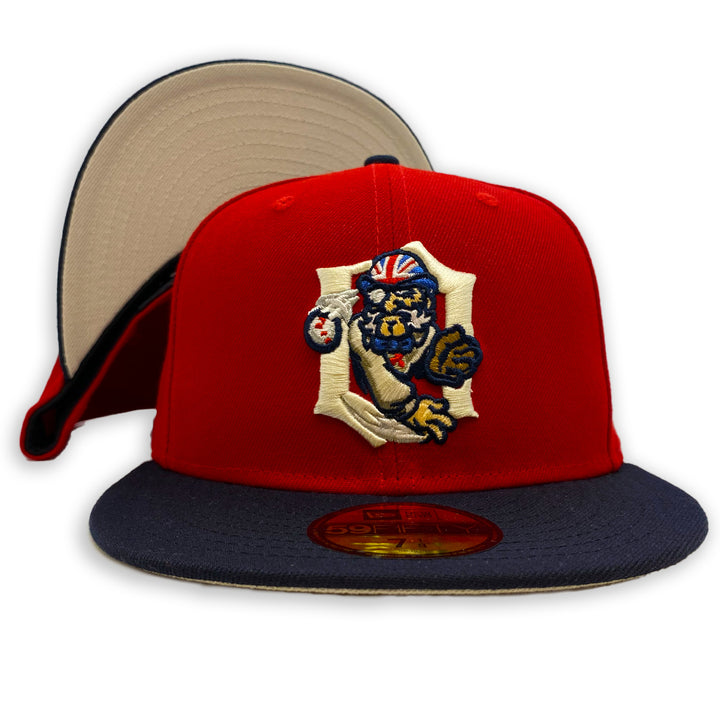 New Era Old Englishman Red/Navy 59FIFTY Fitted Hat