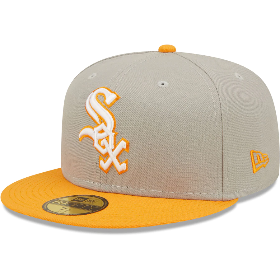 New Era Chicago White Sox Gray/Orange 2005 World Series Cooperstown Collection Undervisor 59FIFTY Fitted Hat